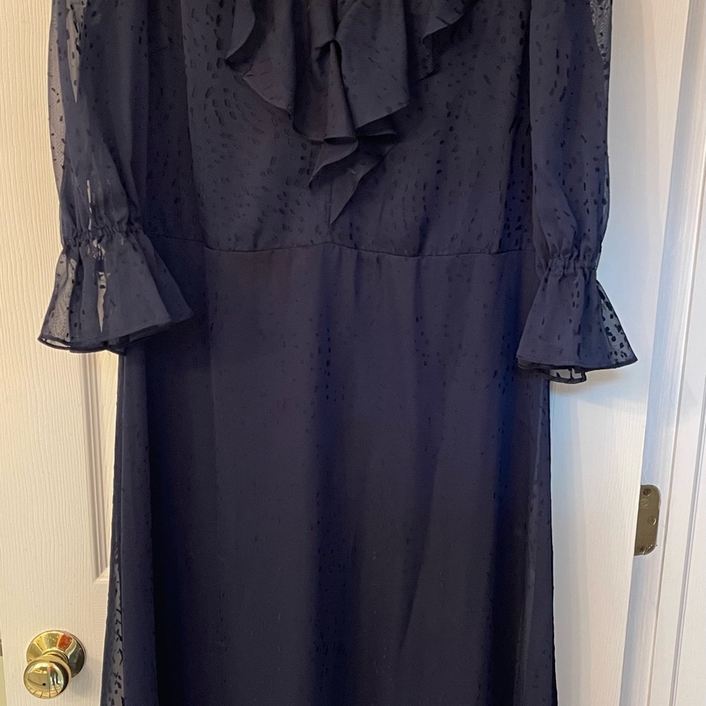 DKNY Elegant Navy Dress